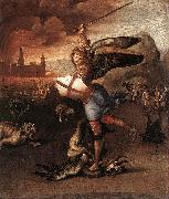 RAFFAELLO Sanzio St Michael and the Dragon sdr Spain oil painting artist